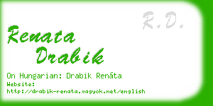 renata drabik business card